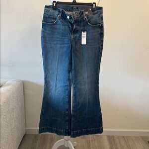 Express. 70’s Flare mud rise  Blue Women's Jeans, size 8S.